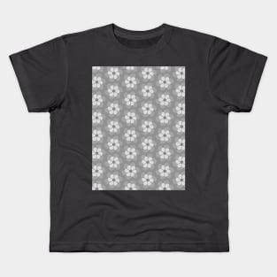 Grey flowy seamless pattern Kids T-Shirt